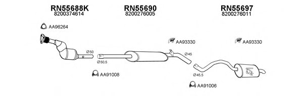 VENEPORTE 550354 Exhaust System